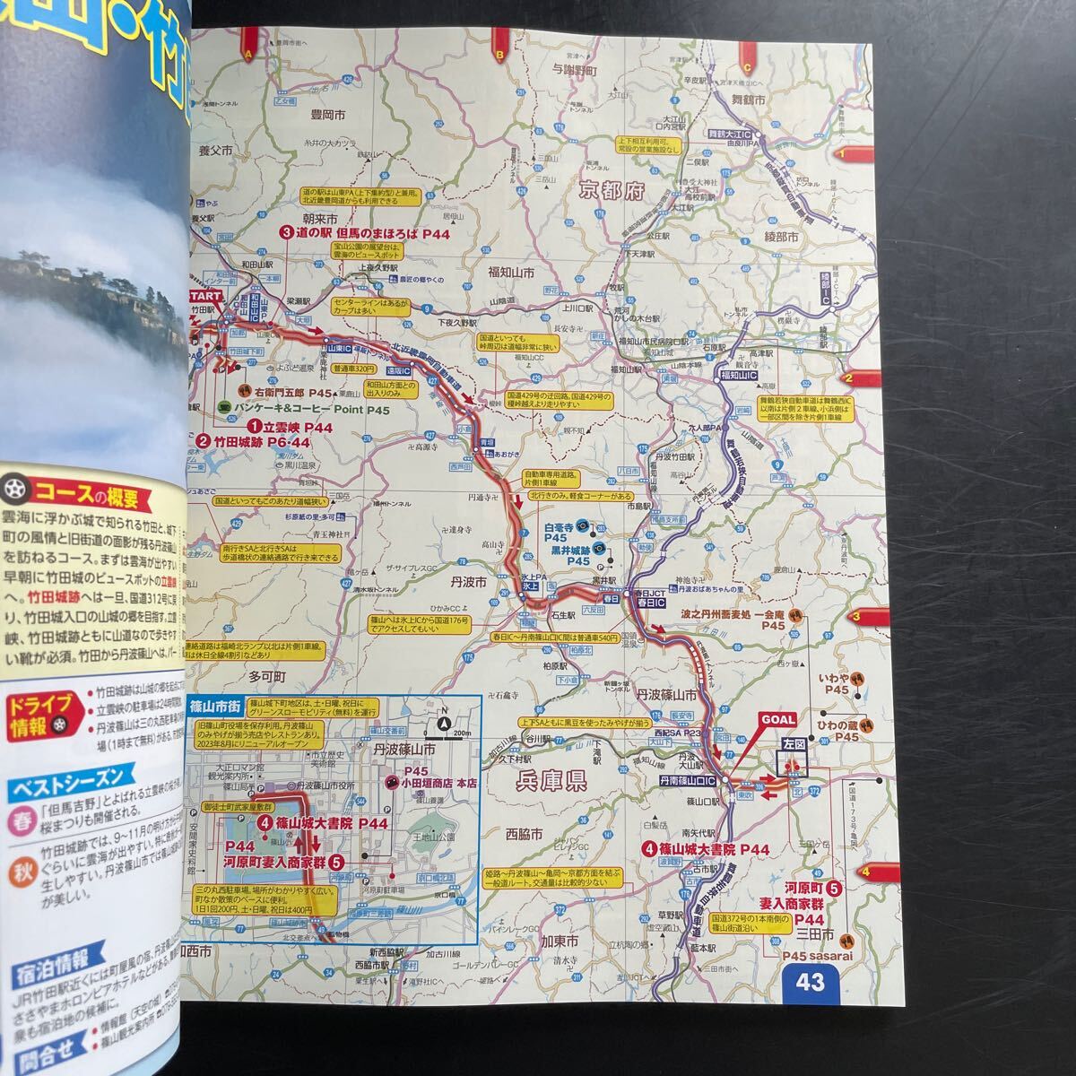 るるぶ ガイドブック 旅行 ドライブ　関西ベストコース　2025年版　道の駅SAPA 本　国内旅行　_画像6