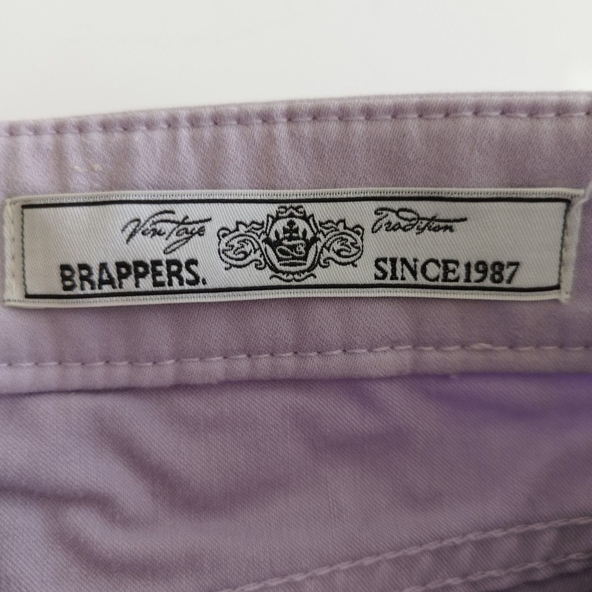 新品未使用品　BRAPPERS  by Big John　スリムスキニーパンツ　パンツ　紫　パープル