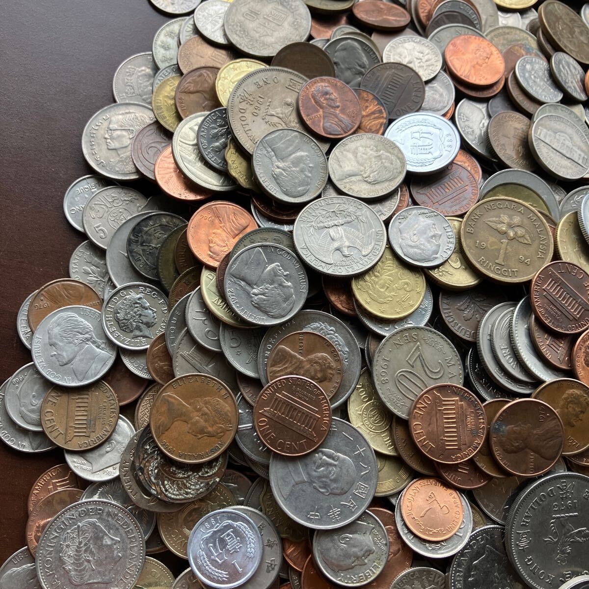 世界コイン アメリカ イギリス ドイツ 中国など硬貨 外国コイン 世界雑銭 世界各国 旧貨幣 大量おまとめ約5.4kgの画像6