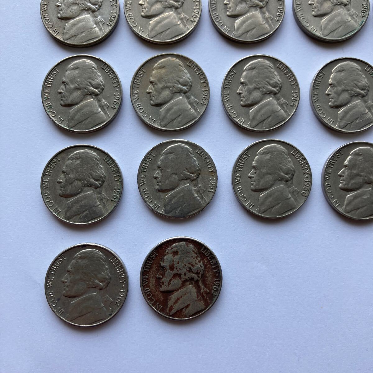 1964年以前 26枚 アメリカ銀貨 ルーズベルト ダイム 10セント ドル ダラー アンティークコイン コレクションの画像4