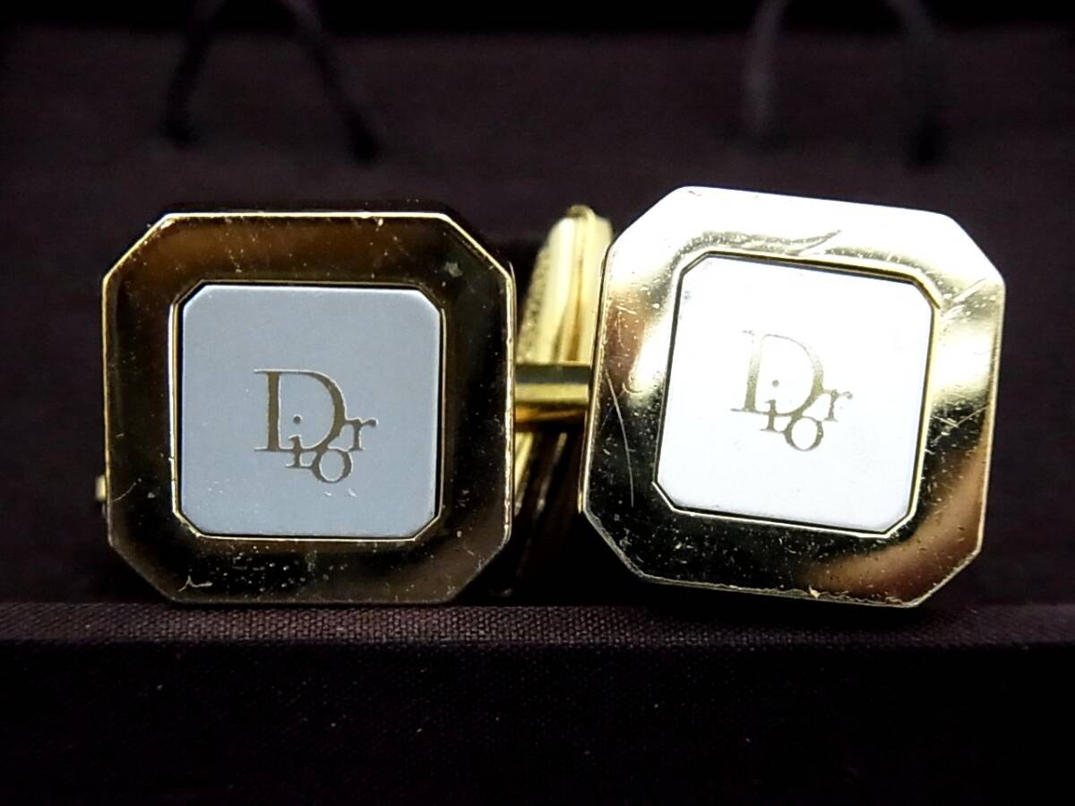 ■美品■№0289 【Dior】ディオール ネクタイ【ゴールド】■カフス＆ネクタイピン タイピン セット♪_画像3
