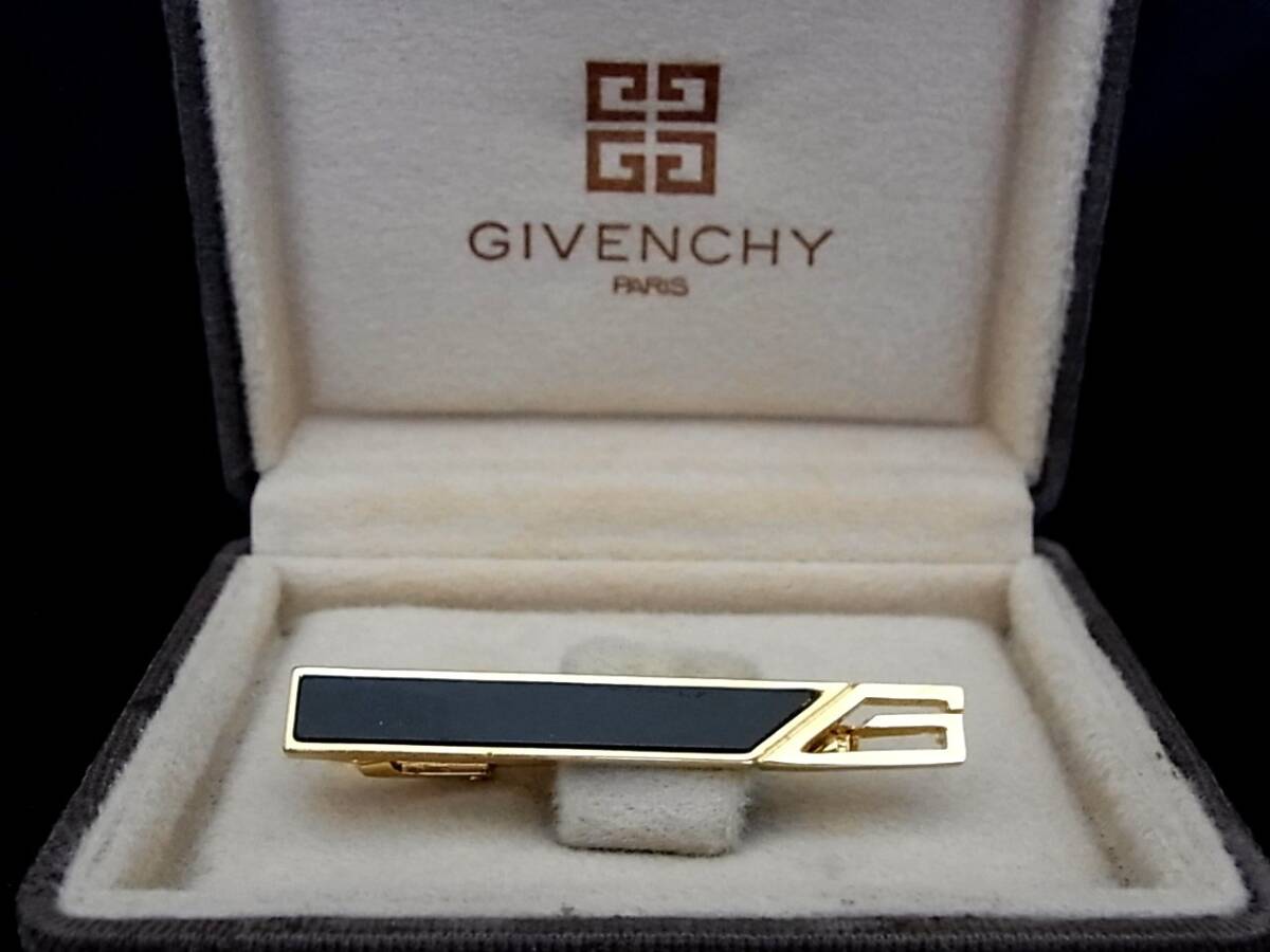 ■美品■№0361 【GIVENCHY】ジバンシイ【ゴールド・ブラック】■ネクタイピン タイピン♪の画像3