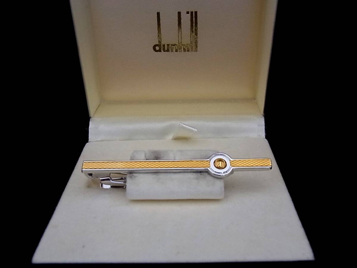 ■新品N■№0099【ｄunhill】ダンヒル【ゴールド・シルバー】■ネクタイピン タイピン♪_画像3