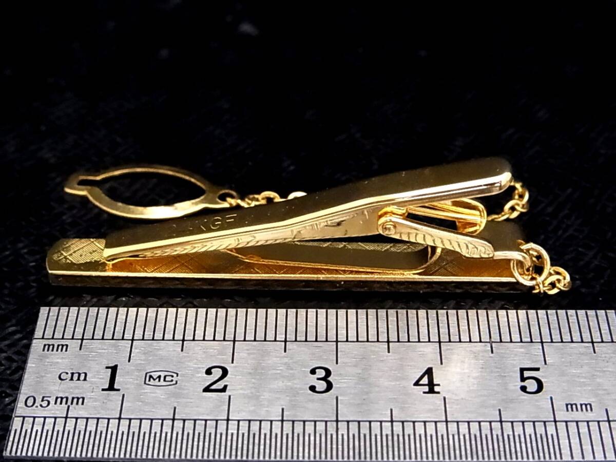 # new goods N#N0347[dunhill] Dunhill [ Gold * black ]# cuffs & necktie pin Thai tweezers!
