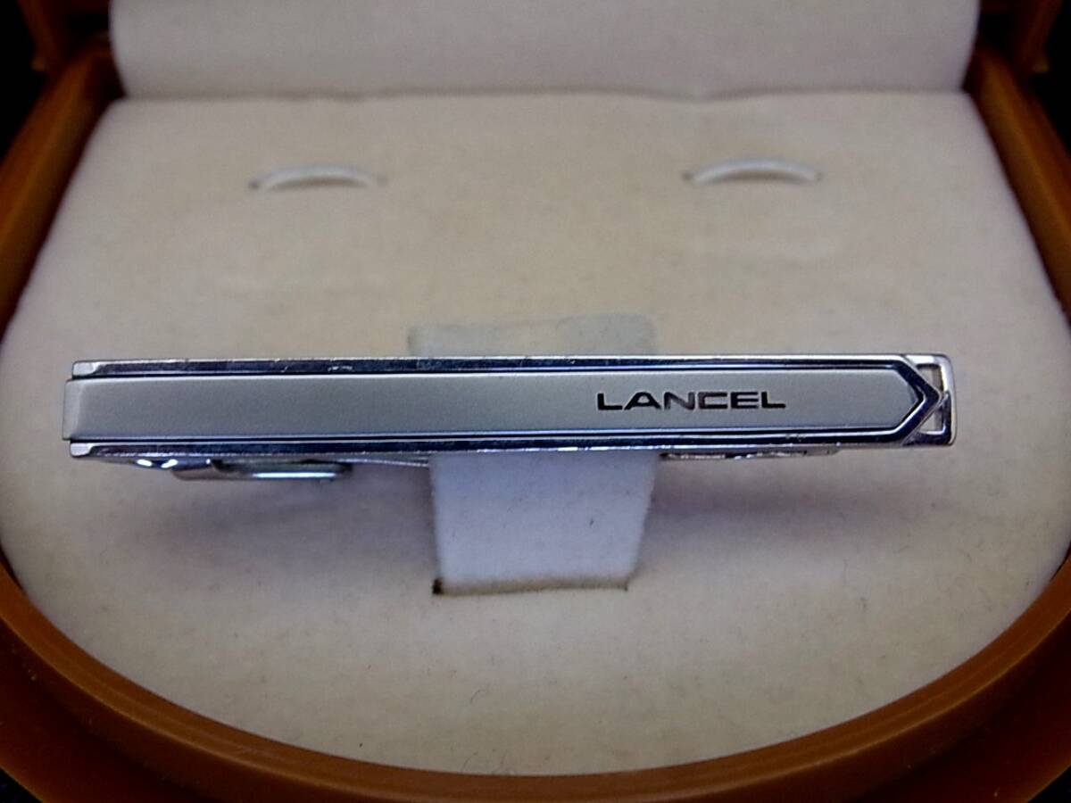 ■新品N■№0535 ランセル【LANCEL】【シルバー】■カフス＆ネクタイピン タイピン セット♪_画像2