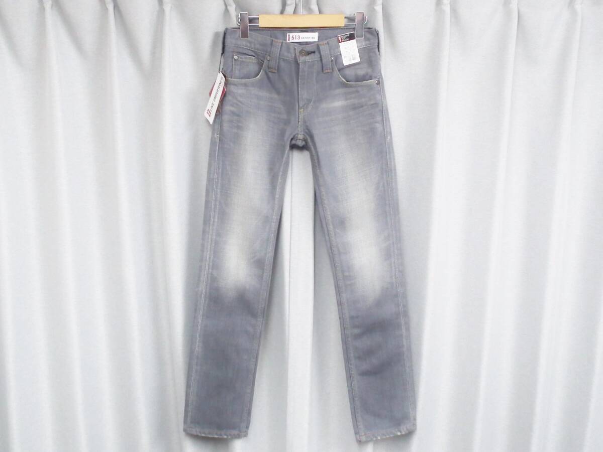 ◆W28新品◆LEVI'S リーバイス EU513-0008 スキニージーンズ ヨーロッパモデル グレー Square Top Block Skinny デニム Y2K 90s 古着女子_画像1