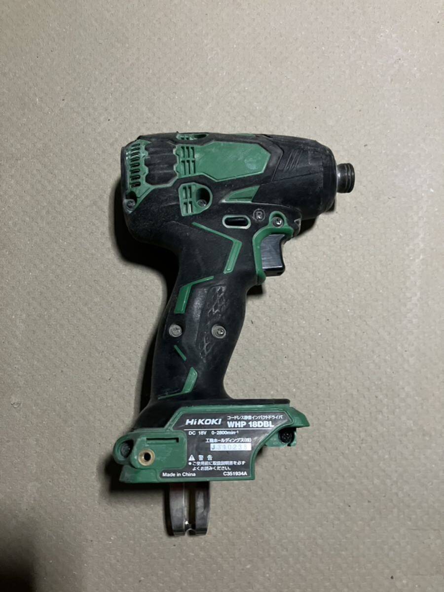 HIKOKI high ko-kiWHP18DBL cordless quiet sound impact driver body only operation verification ending 