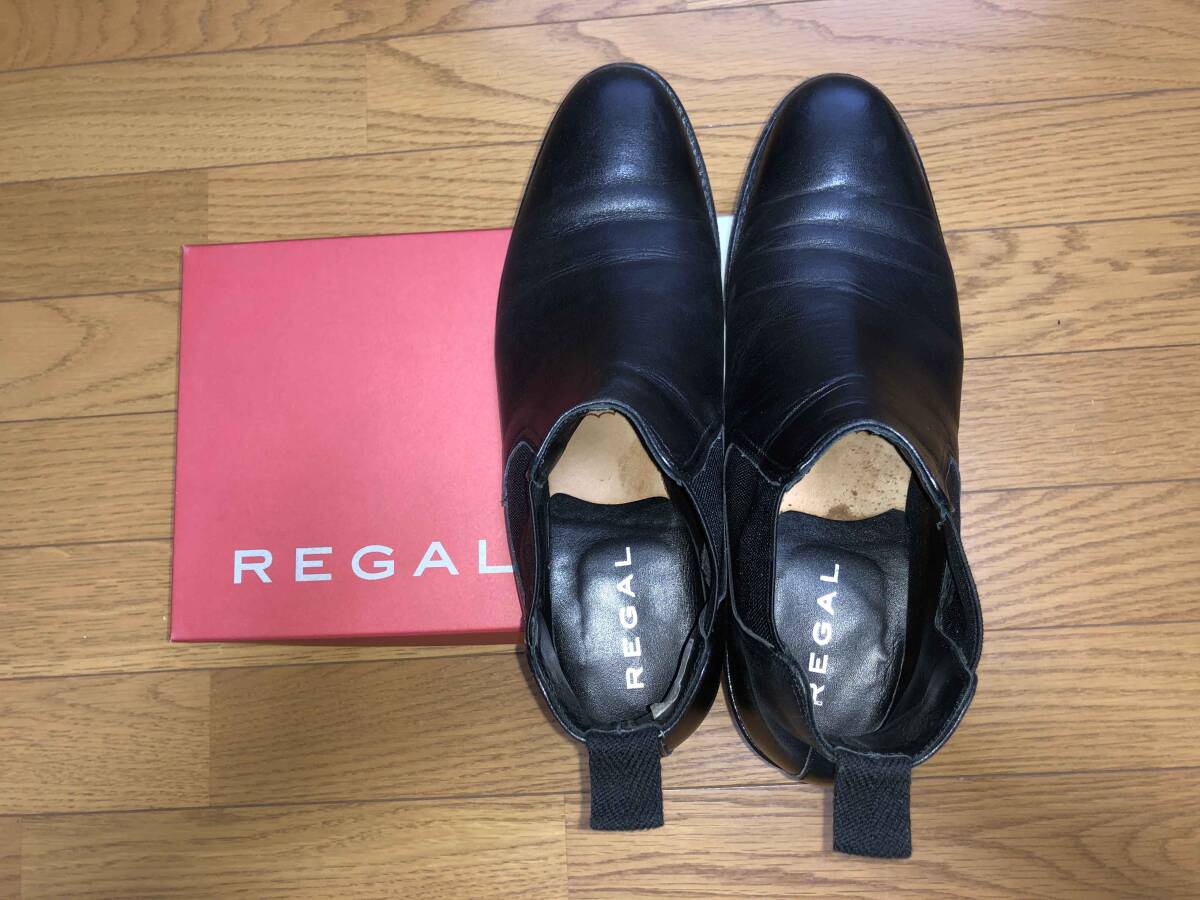 美品 REGAL サイドゴア ショートブーツ ブラック 25.0cm USEDの画像10