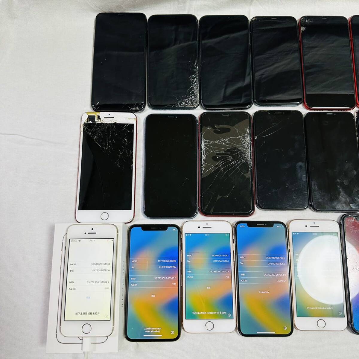 ジャンク まとめ売り25台Apple iPhone アイフォン_画像3