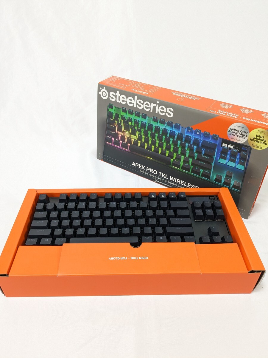 極美品 steelseries apex pro tkl wireless US配列 ゲーミングキーボード