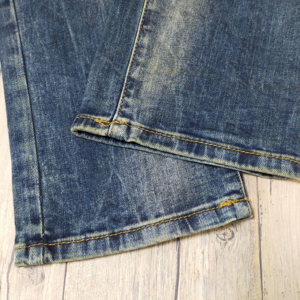 ☆ZARA TRAFALUC ザラ☆PREMIUM WASH USED ダメージ加工 ストレート デニム レディース W28 S977_画像4