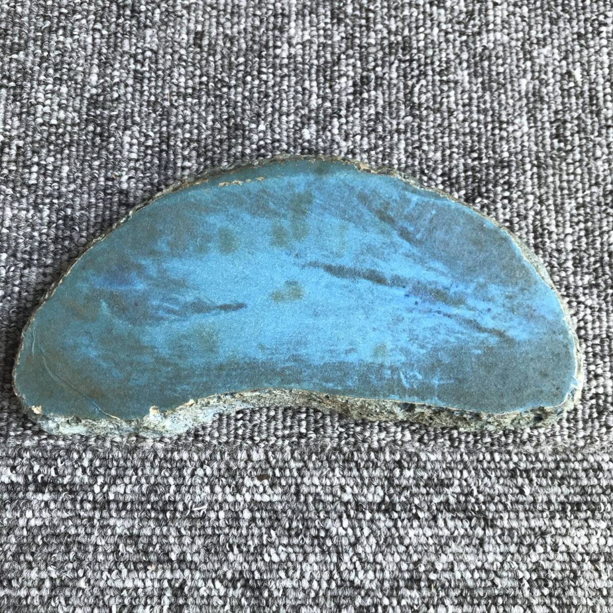 瑪瑙 メノウ ブルー系 2個 天然石 原石 鑑賞石 天然アゲート 置物 ペーパーウェイト の画像5
