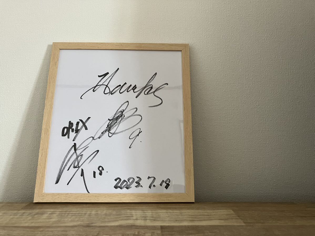 ●直筆●Orixバファローズ 山本由伸 ソフトバンク 柳田悠岐 寄せ書きサイン色紙の画像1