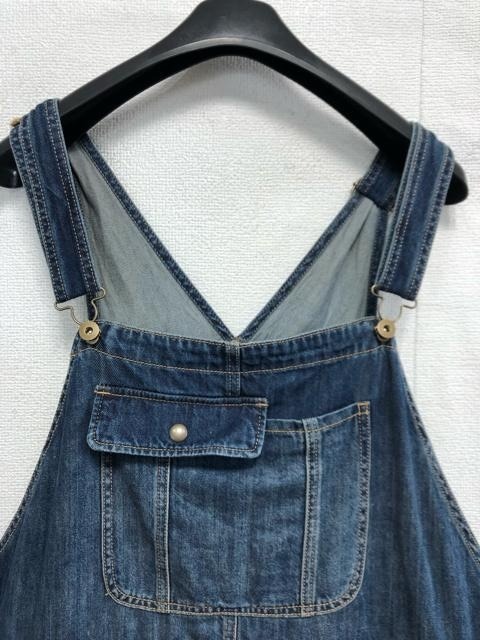 新品☆6L♪ネイビー系デニム♪おしゃれオーバーオール☆a241