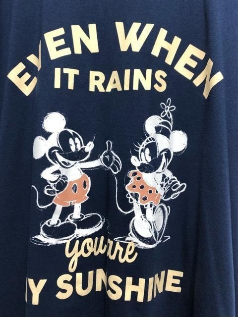 新品☆10L紺系♪Disney♪プリントTシャツ♪ヴィンテージ風おしゃれ☆b459_画像3