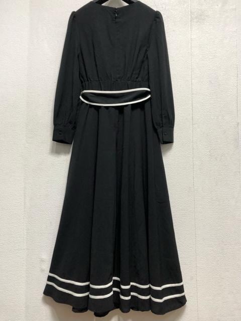 新品☆M黒系♪大人おしゃれマキシ丈ワンピース♪お出かけにも☆b460_画像7