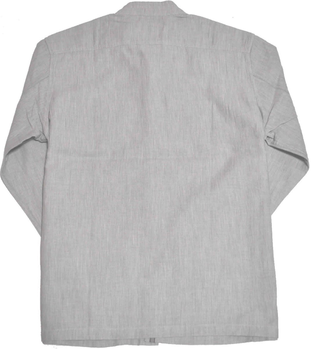 [クロコダイル] カバーオール 大きいサイズ 長袖シャツジャケット スノーコットン 春夏 2Lサイズ 1グレー 1001-03115の画像9
