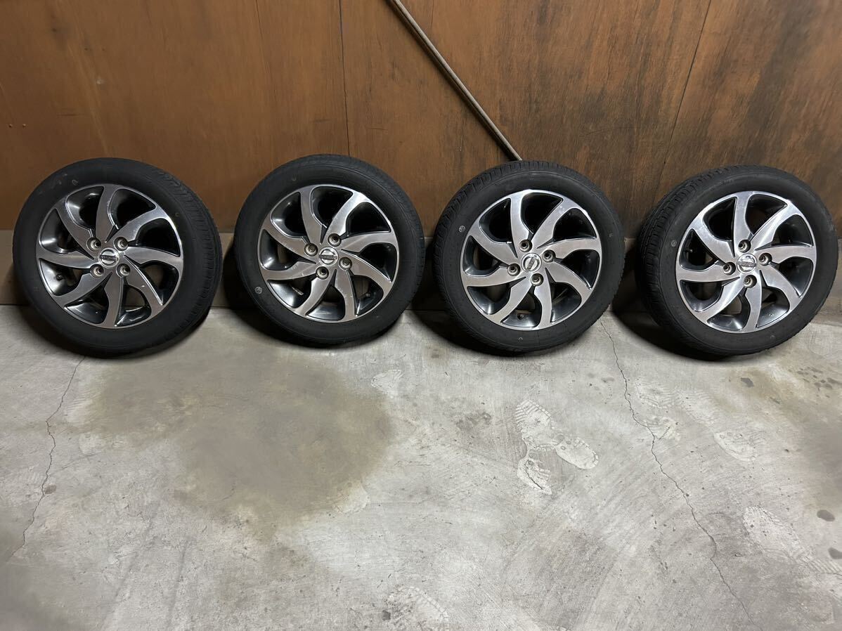 日産ルークス 165/55r14 サイズ：14インチ　タイヤホイール4本セット【中古品】_画像1