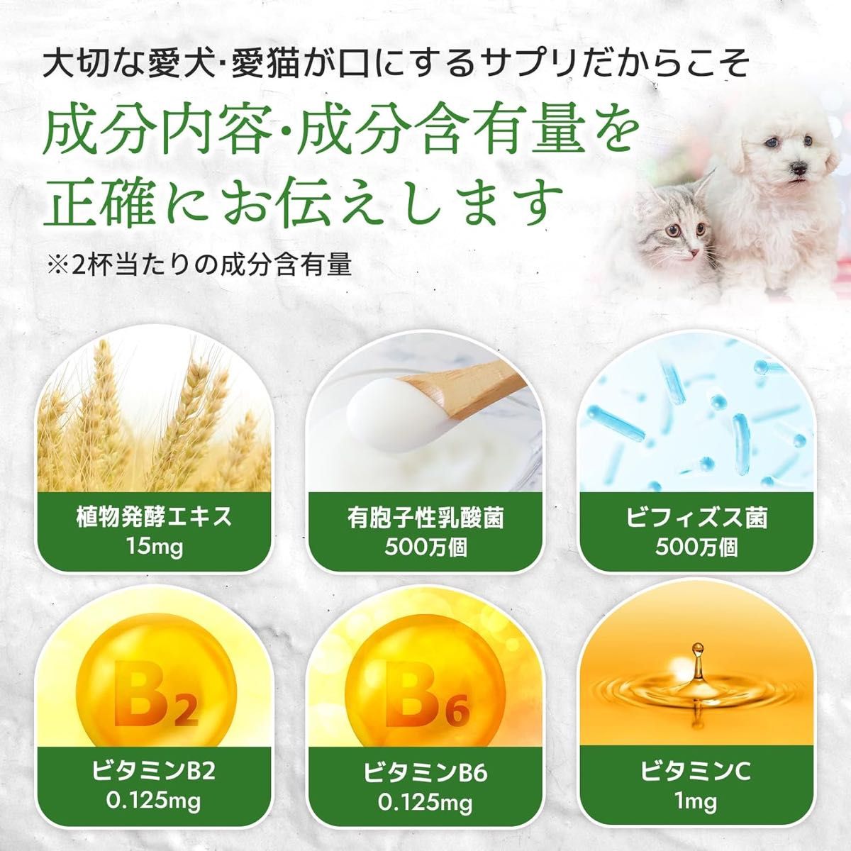 ウィズペティ 毎日爽快 植物酵素 植物酵素 犬用 猫用 腸活 腸内環境 整腸 サプリメント 2袋