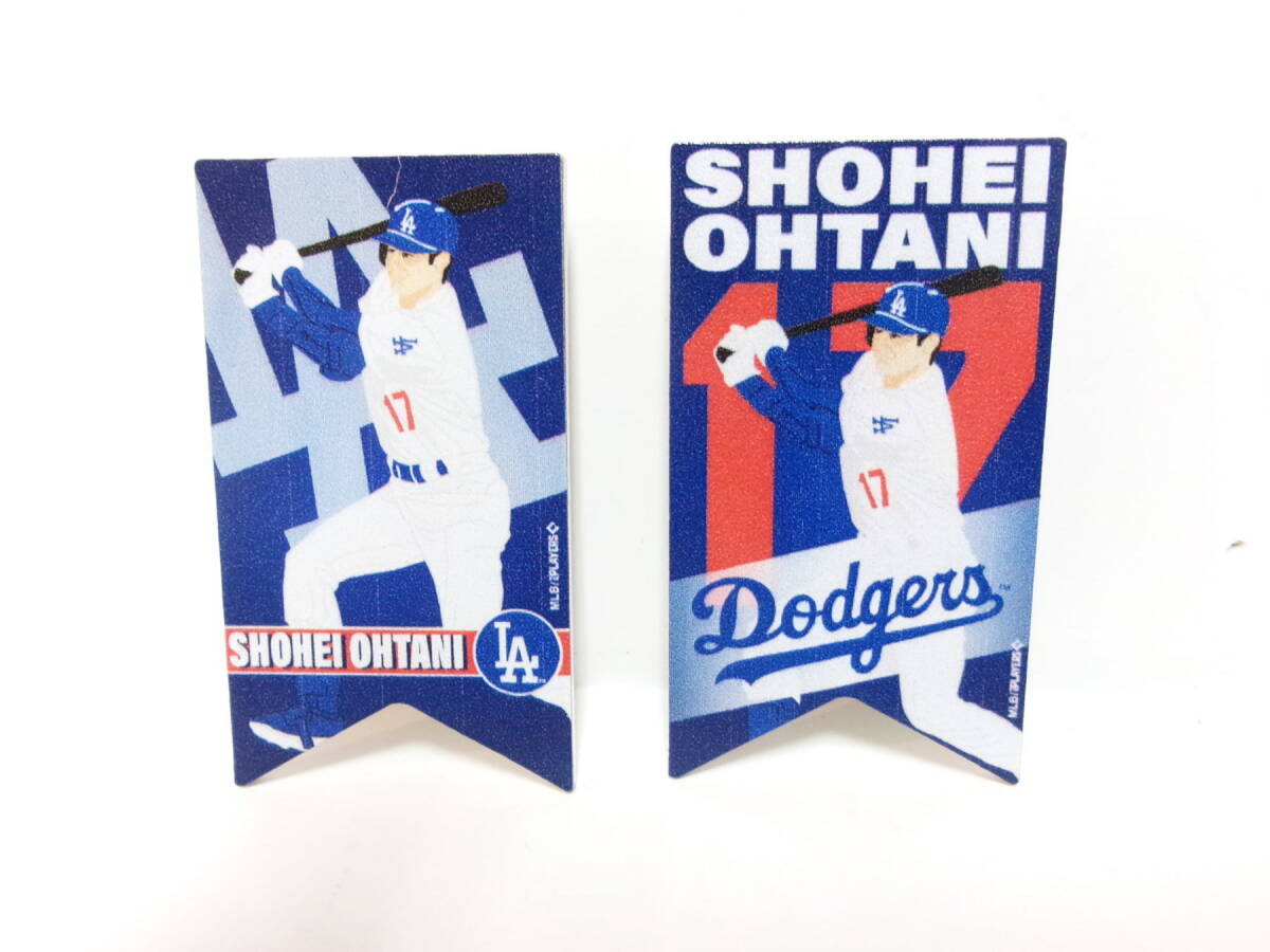 LA ドジャース 大谷翔平 イラスト ピンバッジ 2点セット ベースボール MLB Dodgers Shohei Ohtani Pins_画像1