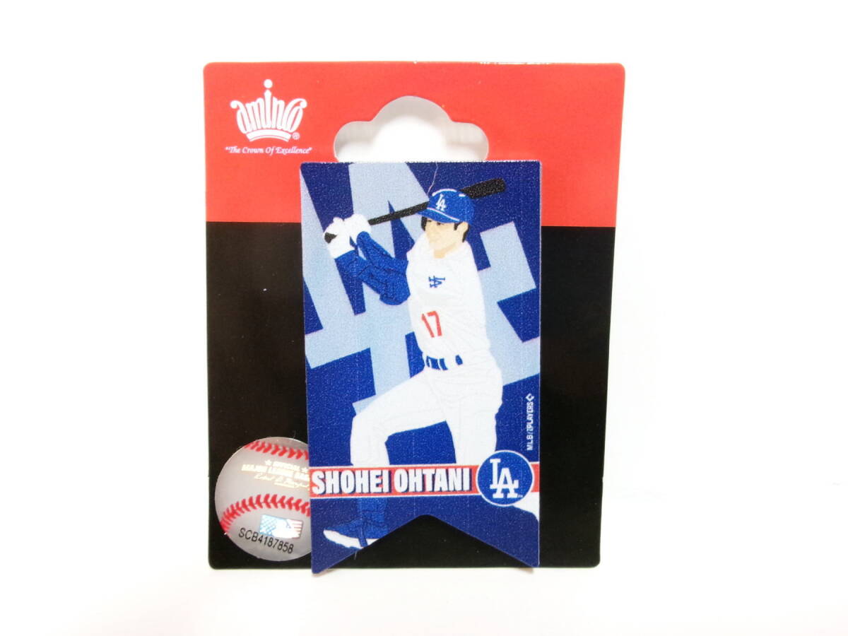 LA ドジャース 大谷翔平 イラスト ピンバッジ 2点セット ベースボール MLB Dodgers Shohei Ohtani Pinsの画像2