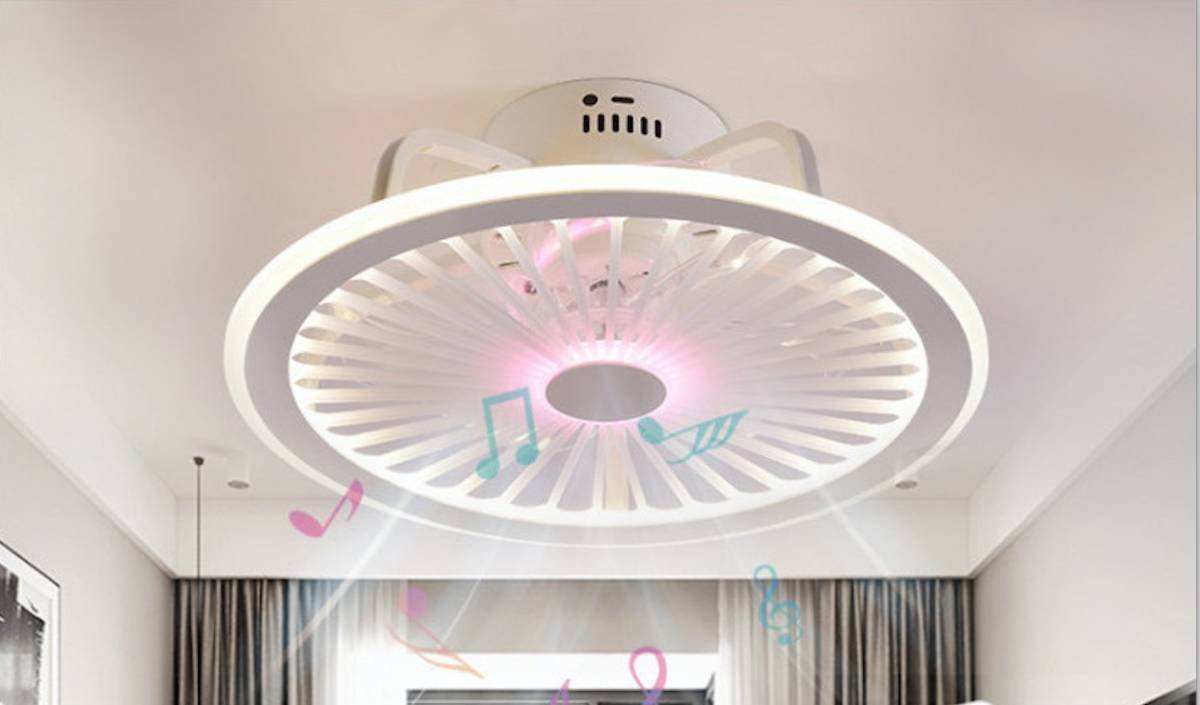シーリングファンライト LED天井 ファンライト シーリングライト リモコン付き 静音ファン付き照明_画像1