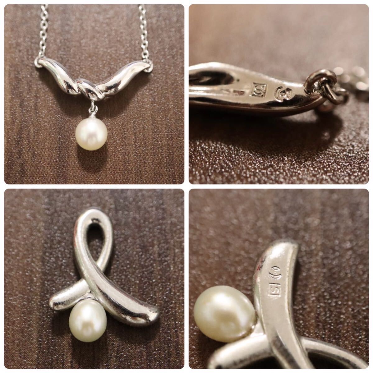 田崎真珠】TASAKI 刻印 本真珠 パール ミニパール 925 SILVER 田崎真珠】TASAKI 刻印 本真珠 パール ミニパール 925 SILVER