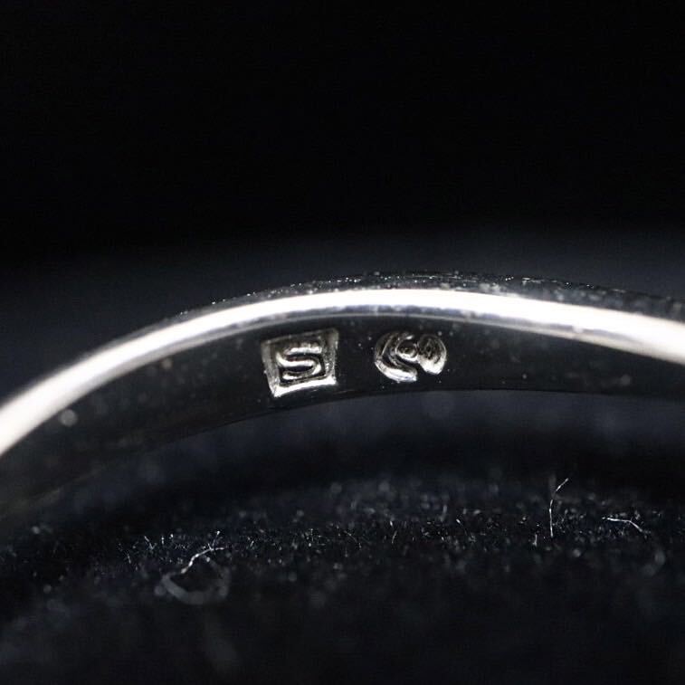 【田崎真珠】TASAKI 刻印 本真珠 パール ミニパール 925 SILVER リング 指輪 約13号 ホールマーク 約6.9mm アクセサリー B87の画像5