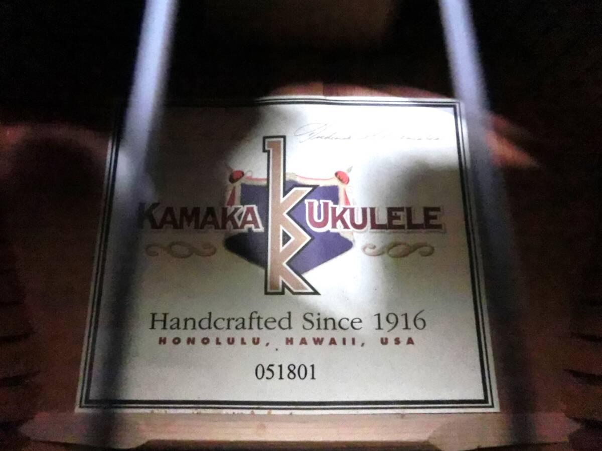 ◇☆KAMAKA UKULELE カマカ ウクレレ コンサート Handcrafted since 1916 USA ハードケース付き◆の画像5