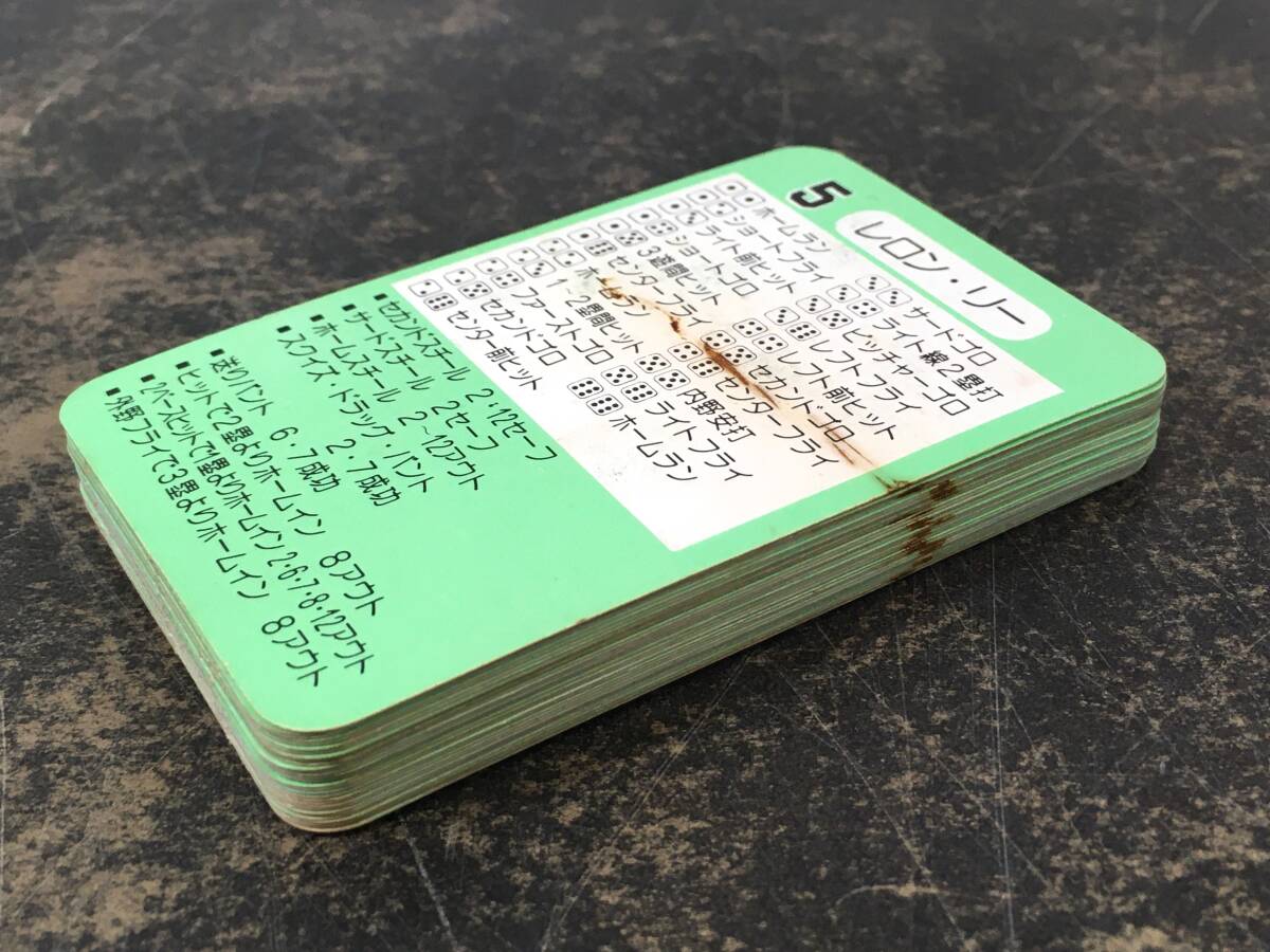 ☆旧タカラ プロ野球ゲーム 選手カード ロッテオリオンズ 昭和56年度版 全30枚 ケース無し♪の画像4