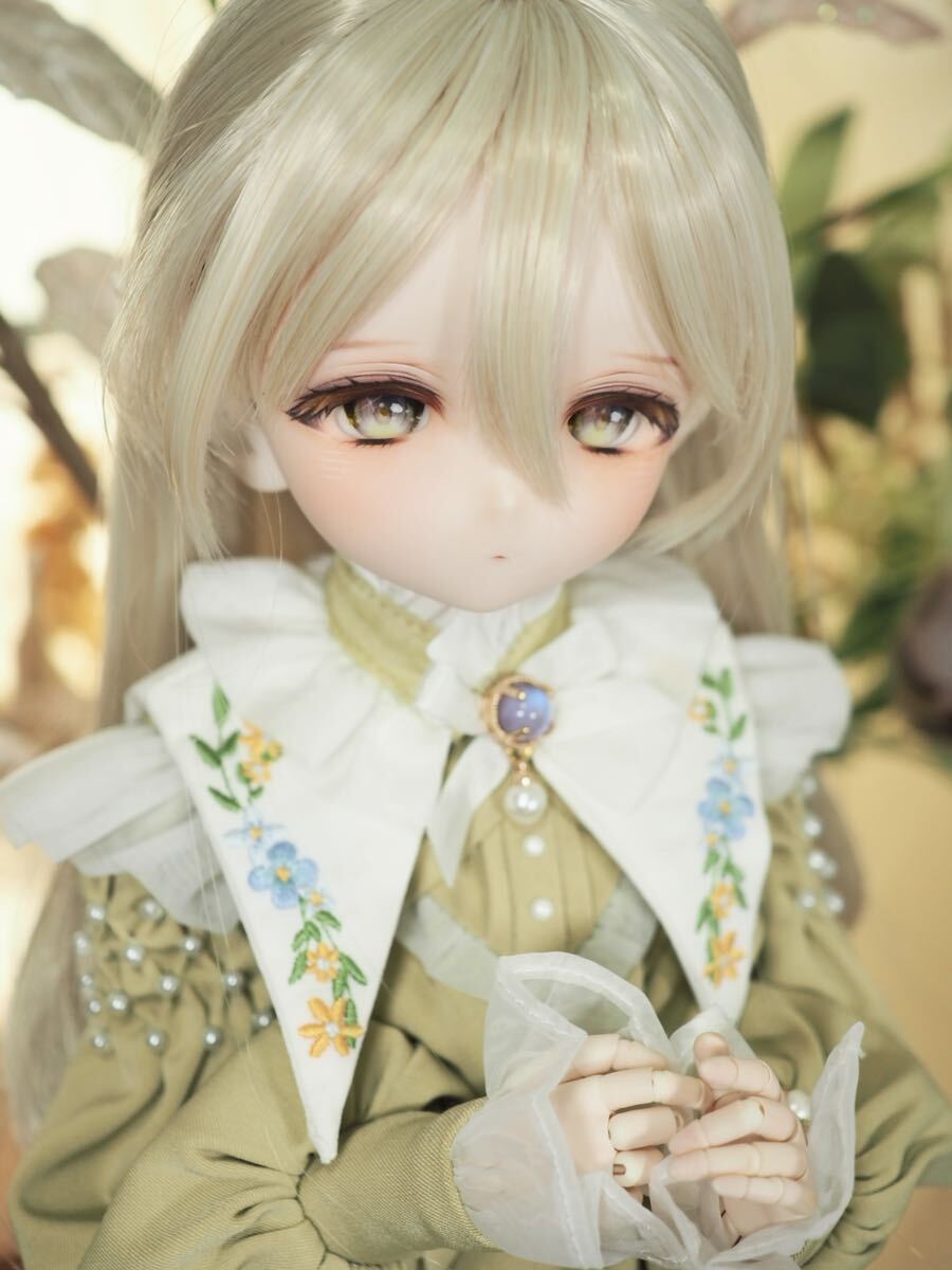 ＊小桜はうす＊　DDH-29 セミホワイト肌 ドルフィードリームカスタムヘッド+おまけアイ2種+ディーラー様製エルフ耳　※パテ盛り/難あり_画像3