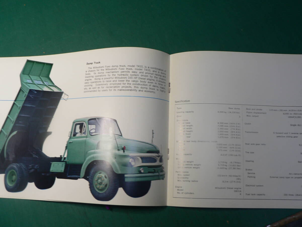  pamphlet truck English Mitsubishi Fuso T410 catalog leaflet 