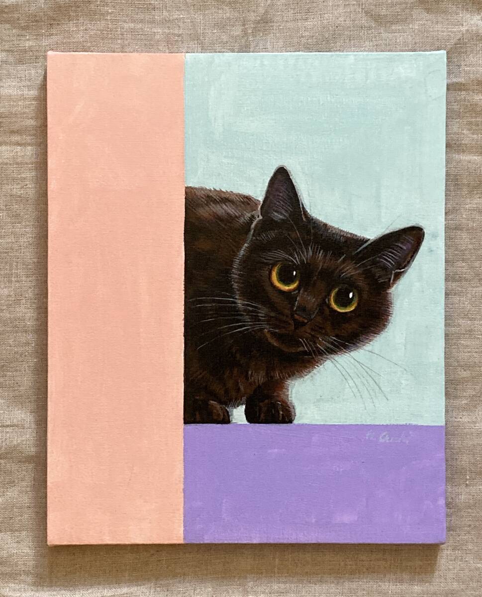 Yahoo!オークション - 黒猫 絵画 アクリル画 ネコ インテリア 真 Yahoo!オークション - 黒猫 絵画 アクリル画 ネコ インテリア 真