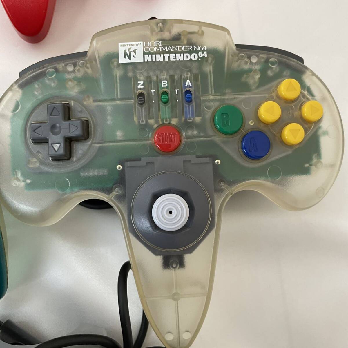 ジャンク　ニンテンドー64 コントローラー　ソフトセットNintendo 任天堂 ニンテンドー コントローラー HORI イエロー ブルー 