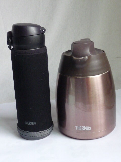 THERMOS サーモス ２点◆ステンレスポット 魔法瓶 1000ml THV-1000/ステンレスタンブラー 500ml JNL-502の画像1