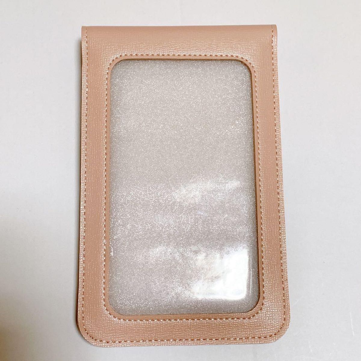 ミニ携帯電話ポーチショルダーハンドバッグ財布 (ピンク)