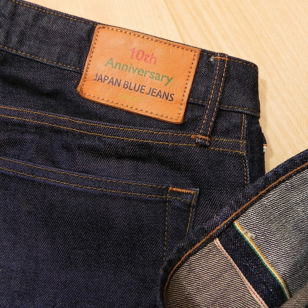 -558★ 希少 JAPAN BLUE JEANS (ジャパンブルージーンズ) 10TH CIRCLE STRAIGHT 10周年限定 サークル ストレートジーンズ J10TH3 w30 ★_画像4