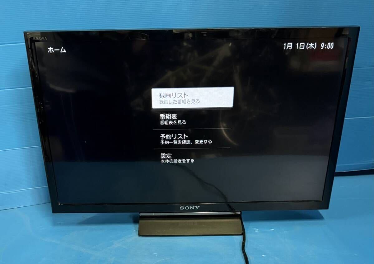 動作品 SONY ソニー BRAVIA ブラビア 液晶テレビ 液晶TV 24型 外付けHDD対応 LEDバックライト 有線LAN クリアボイス KJ-24W450E 送料無料の画像1