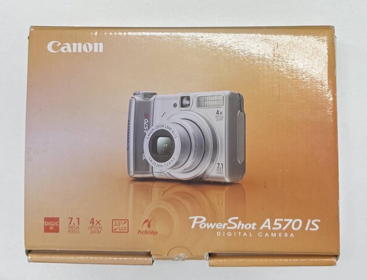 送料無料 Canon PowerShot A570 IS 元箱あり 付属品ありの画像7