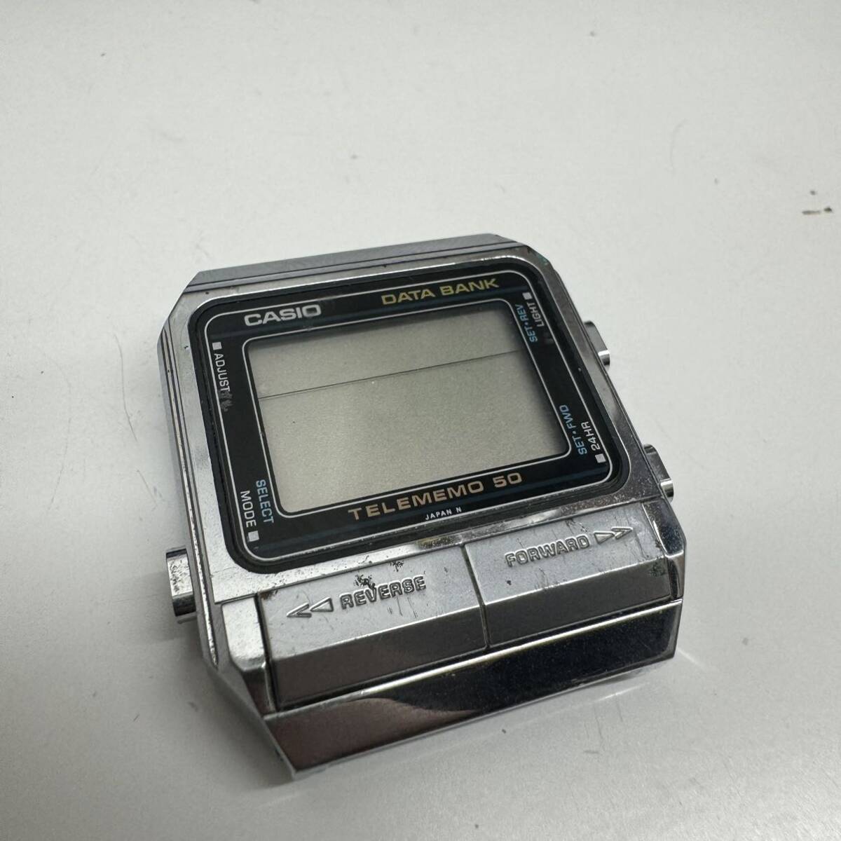 CASIO カシオ DB-500 TELEMEMO 50 DATA BANK デジタル メンズ 腕時計 ジャンク 要修理 クォーツ 10115の画像1