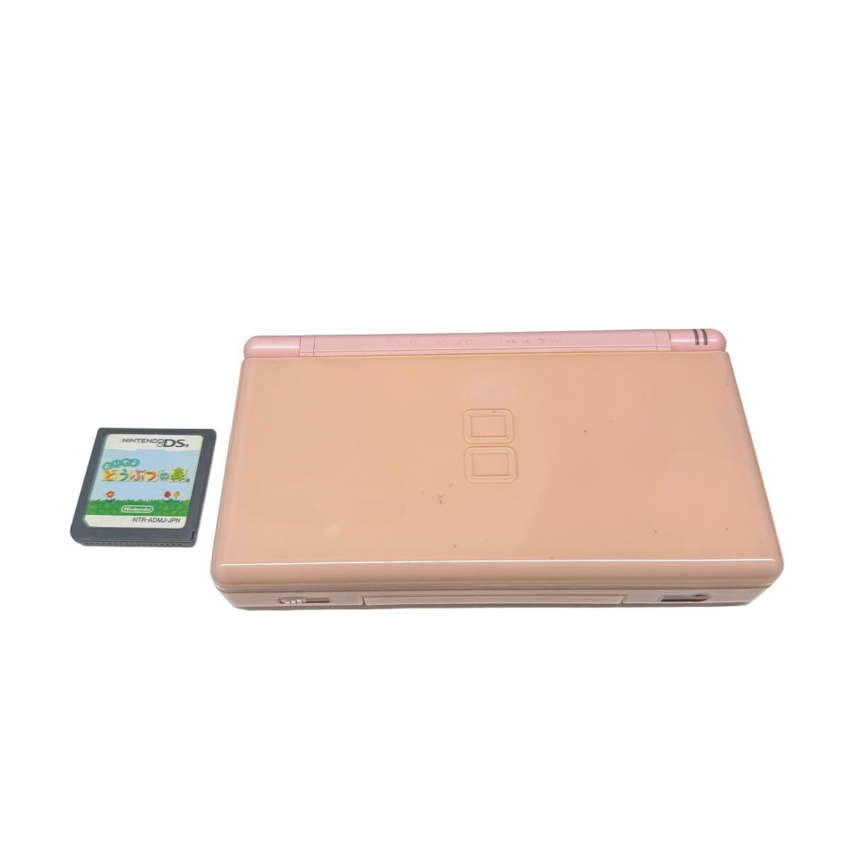 Nintendo DS Lite 任天堂 ニンテンドーDS Nintendo DS Lite USG-001 ピンク 本体 ジャンク品 どうぶつの森付属 セット販売 10161の画像1