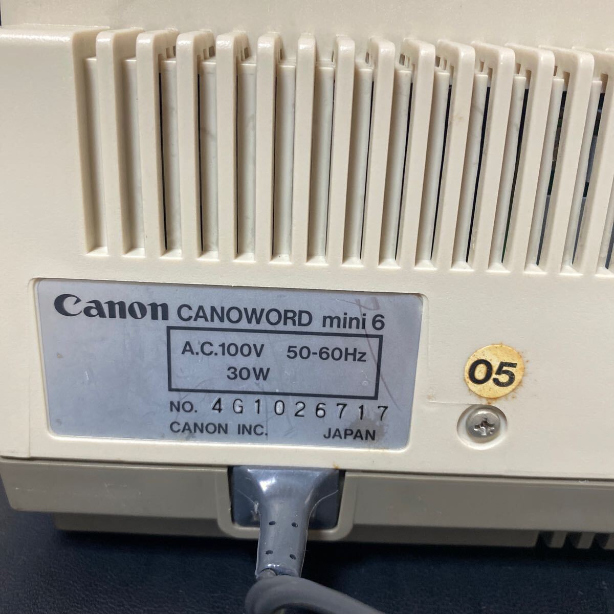 Canon CanoWord mini 6 / Canon текстовой процессор can слово Mini 6 место хранения в кейсе красящая лента 2 шт нераспечатанный офисная работа сопутствующие товары электризация проверка settled 