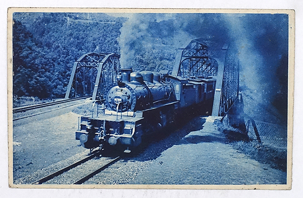 HQ786【戦前絵葉書】蒸気機関車 SL /// 検）鉄道 線路 汽車 客車 機関車の画像1