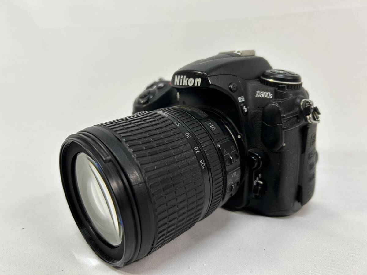 Nikon ニコン D300S Nikon AF-S NIKKOR 18-105㎜ 1:3.5‐5.6 ED フード キャップ ストラップ付 カメラ 現状品の画像1