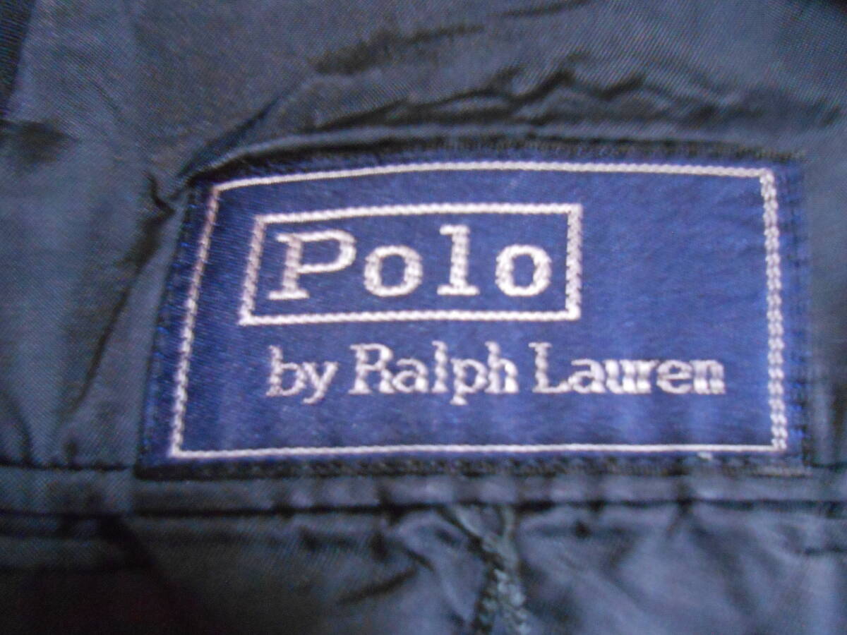 米国 Polo Ralph Lauren ビンテージ（80年代） 米国製　春夏（秋）用　万能の濃紺ジャケット 大きめのUS 41　XLサイズ_画像2