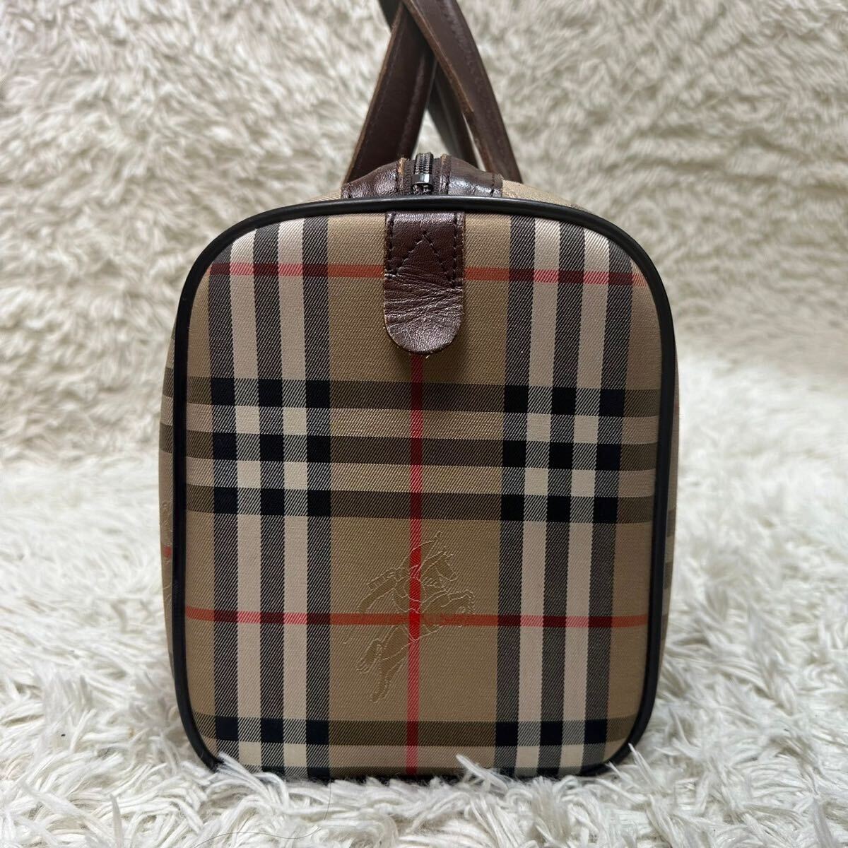  Burberry [ популярный дизайн ]Burberrys сумка "Boston bag" ручная сумочка noba проверка Shadow шланг кожа BURBERRY Burberry z