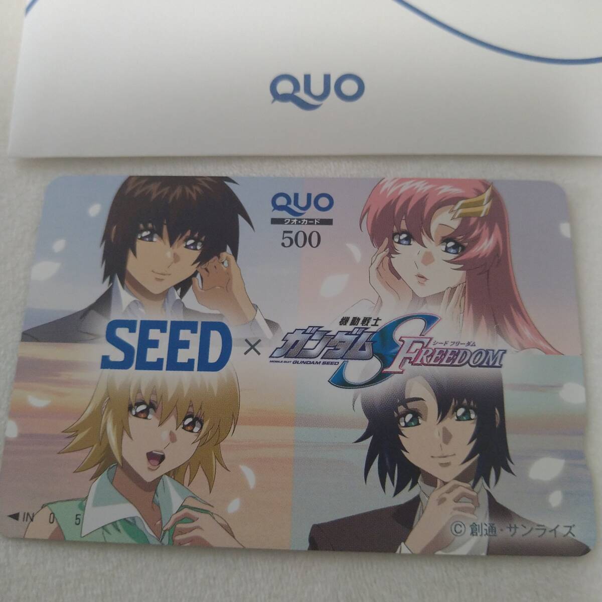  Mobile Suit Gundam S FREEDOM SEED Contact сотрудничество оригинал QUO карта не использовался 