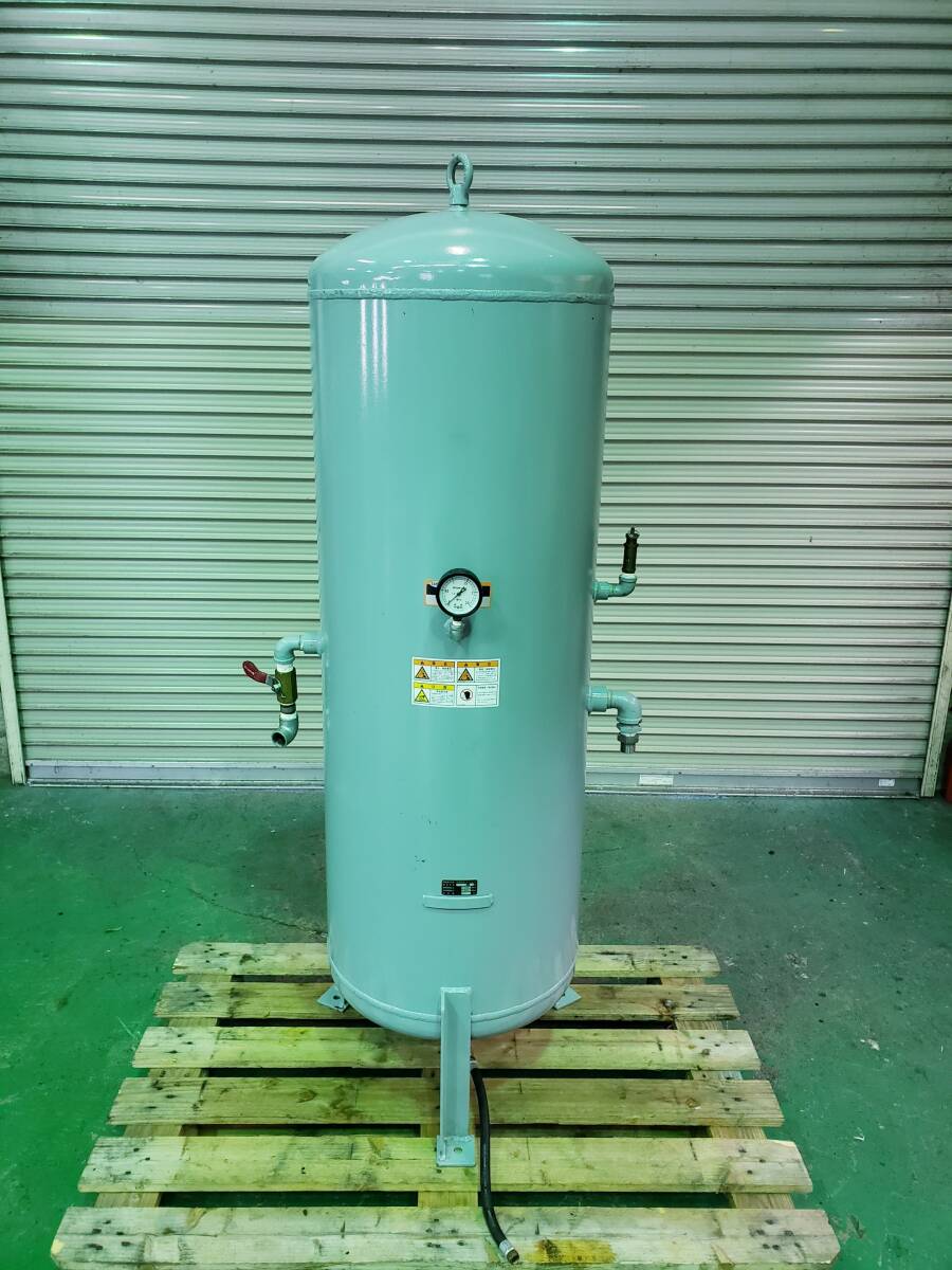 ☆中古 エアーコンプレッサー用補助タンク 富士コンプレッサー フジ PST-220H 常用圧力1.4MPa タンク容量220L サブタンク 自動車整備☆
