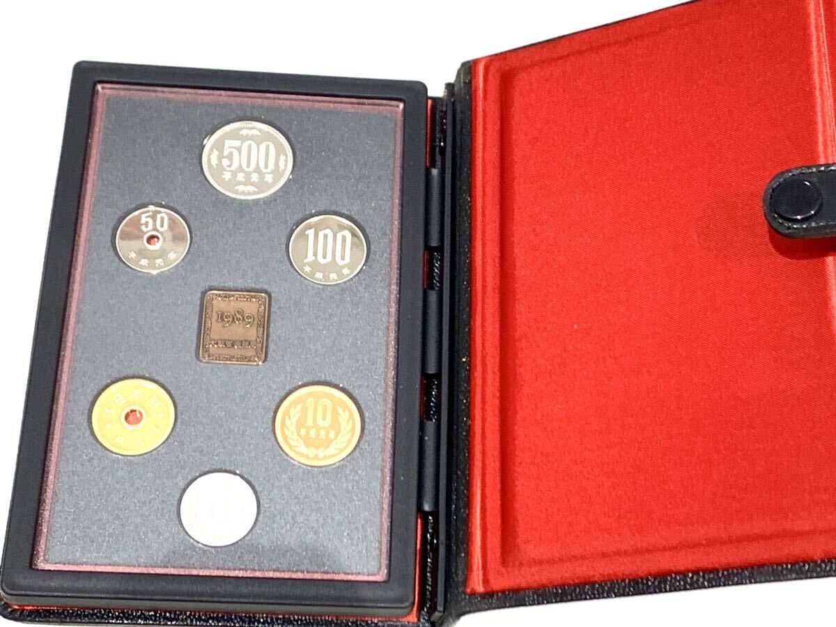 (TY1206) Mint Bureau Japan 1989年 平成元年 プルーフ貨幣セット 大蔵省造幣局 記念貨幣 記念硬貨 額面¥666 保管品 コレクションの画像2