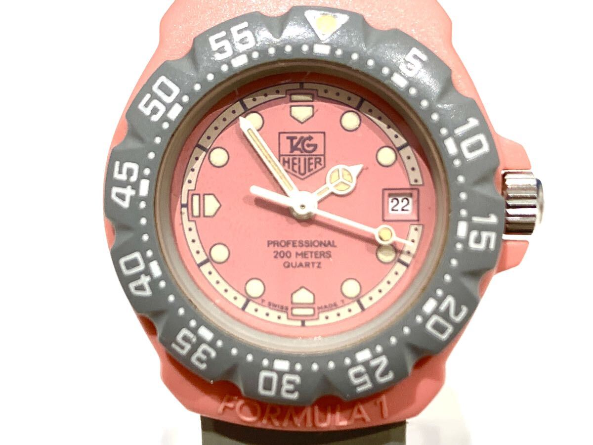 （TY1217）【稼働品】TAG HEUER タグホイヤー 360.508 フォーミュラ1 プロフェッショナル 200M レディース クォーツ 腕時計 の画像4